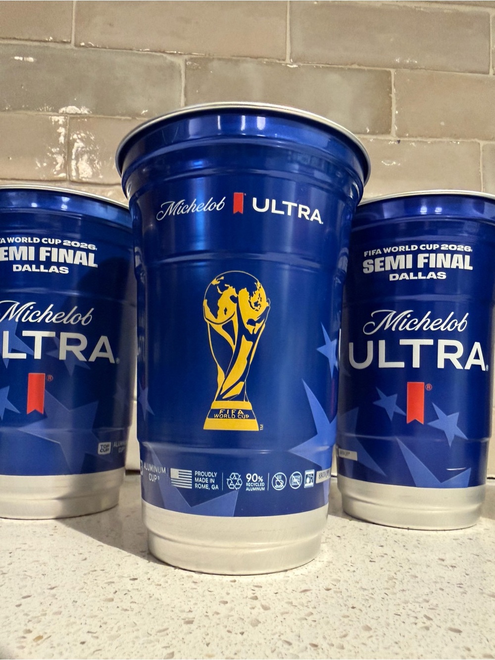 Michelob Ultra party cups -FIFA WORLD CUP SEMIFINAL